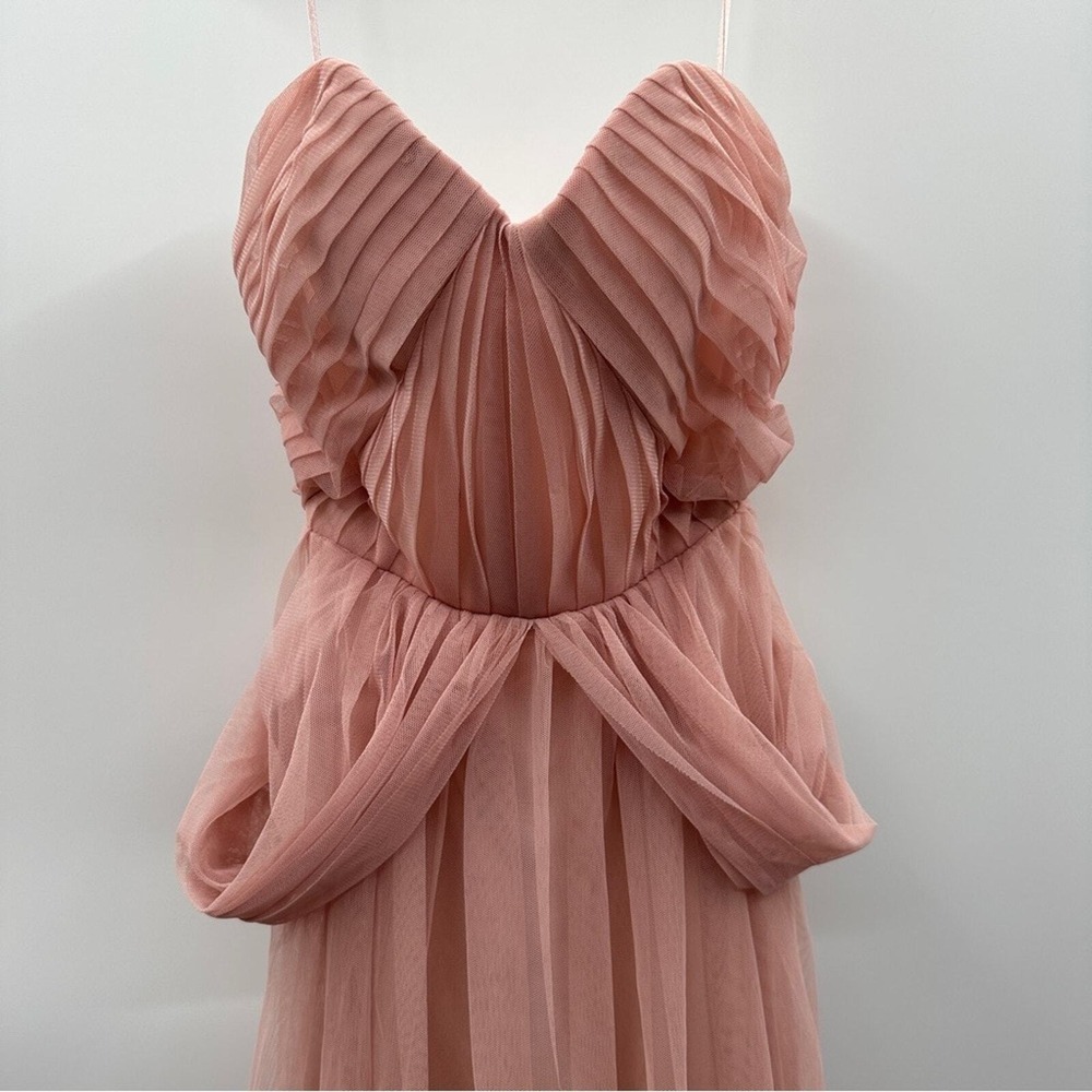 Birdy‎ Grey NWT Christina Dress Women's Size Small Rose Quartz Tulle Convertible - Picture 5 of 13